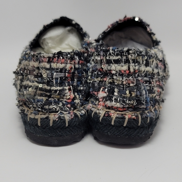 Karl Lagerfeld Arogo 2 Tweed Slip On Flat Shoes Size 8 - Picture 4 of 14